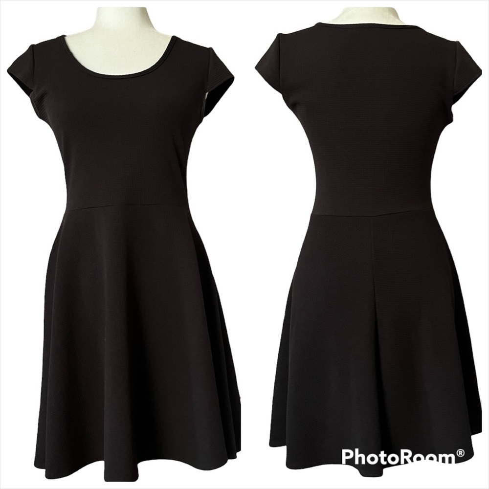 Black fit & flare dress